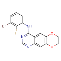 N-(3-bromo-2-fluorophenyl)-7H,8H-[1,4]dioxino[2,3-g]quinazolin-4-amine