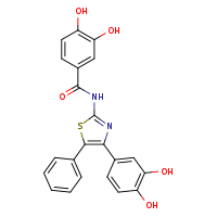 N-[4-(3,4-dihydroxyphenyl)-5-phenyl-1,3-thiazol-2-yl]-3,4-dihydroxybenzamide