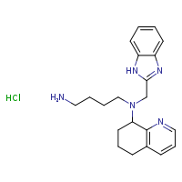 N-(4-aminobutyl)-N-(1H-1,3-benzodiazol-2-ylmethyl)-5,6,7,8-tetrahydroquinolin-8-amine hydrochloride