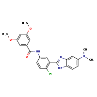 N-{4-chloro-3-[5-(dimethylamino)-1H-1,3-benzodiazol-2-yl]phenyl}-3,5-dimethoxybenzamide