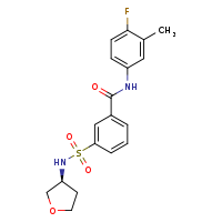 N-(4-fluoro-3-methylphenyl)-3-{[(3S)-oxolan-3-yl]sulfamoyl}benzamide