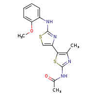 N-(5-{2-[(2-methoxyphenyl)amino]-1,3-thiazol-4-yl}-4-methyl-1,3-thiazol-2-yl)acetamide