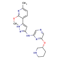 N-[5-(2-methoxy-6-methylpyridin-3-yl)-1H-pyrazol-3-yl]-6-[(3R)-piperidin-3-yloxy]pyrazin-2-amine