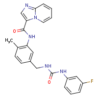 N-[5-({[(3-fluorophenyl)carbamoyl]amino}methyl)-2-methylphenyl]imidazo[1,2-a]pyridine-3-carboxamide