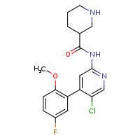 N-[5-chloro-4-(5-fluoro-2-methoxyphenyl)pyridin-2-yl]piperidine-3-carboxamide