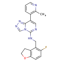 N-[(5-fluoro-2,3-dihydro-1-benzofuran-4-yl)methyl]-8-(2-methylpyridin-3-yl)-[1,2,4]triazolo[4,3-c]pyrimidin-5-amine