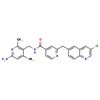 N-[(6-amino-2,4-dimethylpyridin-3-yl)methyl]-2-[(3-chloroquinolin-6-yl)methyl]pyridine-4-carboxamide