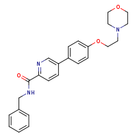 N-benzyl-5-{4-[2-(morpholin-4-yl)ethoxy]phenyl}pyridine-2-carboxamide
