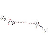 N,N'-bis[(2S)-1-[(2S,4R)-4-hydroxy-2-({[4-(4-methyl-1,3-thiazol-5-yl)phenyl]methyl}carbamoyl)pyrrolidin-1-yl]-3,3-dimethyl-1-oxobutan-2-yl]-3,6,9,12,15,18-hexaoxaicosanediamide