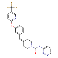N-(pyridazin-3-yl)-4-[(3-{[5-(trifluoromethyl)pyridin-2-yl]oxy}phenyl)methylidene]piperidine-1-carboxamide