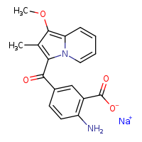 sodium 2-amino-5-(1-methoxy-2-methylindolizine-3-carbonyl)benzoate