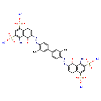 tetrasodium 4-amino-6-(2-{4'-[2-(8-amino-1-oxo-5,7-disulfonato-4H-naphthalen-2-yl)diazen-1-yl]-3,3'-dimethyl-[1,1'-biphenyl]-4-yl}diazen-1-yl)-5-oxo-8H-naphthalene-1,3-disulfonate