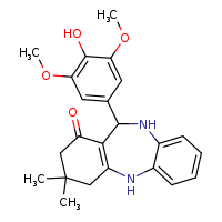 10-(4-hydroxy-3,5-dimethoxyphenyl)-14,14-dimethyl-2,9-diazatricyclo[9.4.0.0³,?]pentadeca-1(11),3,5,7-tetraen-12-one