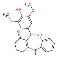 10-(4-hydroxy-3,5-dimethoxyphenyl)-2,9-diazatricyclo[9.4.0.0³,?]pentadeca-1(11),3,5,7-tetraen-12-one