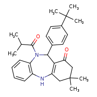 10-(4-tert-butylphenyl)-14,14-dimethyl-9-(2-methylpropanoyl)-2,9-diazatricyclo[9.4.0.0³,?]pentadeca-1(11),3(8),4,6-tetraen-12-one
