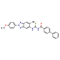 1-{[1,1'-biphenyl]-4-carbonyl}-3-[2-(4-methoxyphenyl)-6-methyl-1,2,3-benzotriazol-5-yl]thiourea