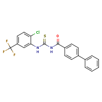 1-{[1,1'-biphenyl]-4-carbonyl}-3-[2-chloro-5-(trifluoromethyl)phenyl]thiourea