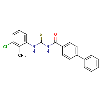 1-{[1,1'-biphenyl]-4-carbonyl}-3-(3-chloro-2-methylphenyl)thiourea