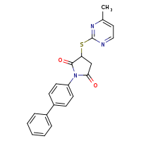 1-{[1,1'-biphenyl]-4-yl}-3-[(4-methylpyrimidin-2-yl)sulfanyl]pyrrolidine-2,5-dione
