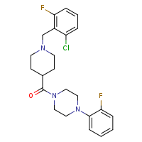 1-{1-[(2-chloro-6-fluorophenyl)methyl]piperidine-4-carbonyl}-4-(2-fluorophenyl)piperazine
