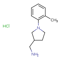 1-[1-(2-methylphenyl)pyrrolidin-3-yl]methanamine hydrochloride