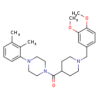1-{1-[(3,4-dimethoxyphenyl)methyl]piperidine-4-carbonyl}-4-(2,3-dimethylphenyl)piperazine