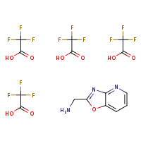 1-{[1,3]oxazolo[4,5-b]pyridin-2-yl}methanamine; tetrakis(trifluoroacetic acid)