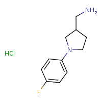 1-[1-(4-fluorophenyl)pyrrolidin-3-yl]methanamine hydrochloride