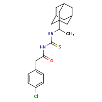 1-[1-(adamantan-1-yl)ethyl]-3-[2-(4-chlorophenyl)acetyl]thiourea