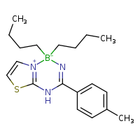 1,1-dibutyl-3-(4-methylphenyl)-1H,4H-8??-[1,3]thiazolo[2,3-f][1,3,5,2]triazaborinin-8-ylium-1-uide