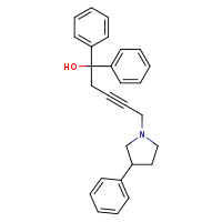 1,1-diphenyl-5-(3-phenylpyrrolidin-1-yl)pent-3-yn-1-ol