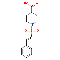 1-[(1E)-2-phenylethenesulfonyl]piperidine-4-carboxylic acid