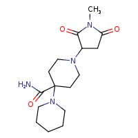 1'-(1-methyl-2,5-dioxopyrrolidin-3-yl)-[1,4'-bipiperidine]-4'-carboxamide