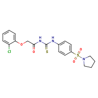 1-[2-(2-chlorophenoxy)acetyl]-3-[4-(pyrrolidine-1-sulfonyl)phenyl]thiourea