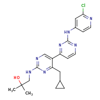1-({2-[(2-chloropyridin-4-yl)amino]-4'-(cyclopropylmethyl)-[4,5'-bipyrimidin]-2'-yl}amino)-2-methylpropan-2-ol