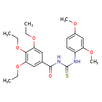 1-(2,4-dimethoxyphenyl)-3-(3,4,5-triethoxybenzoyl)thiourea