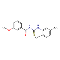 1-(2,5-dimethylphenyl)-3-(3-methoxybenzoyl)thiourea