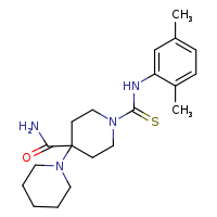 1'-[(2,5-dimethylphenyl)carbamothioyl]-[1,4'-bipiperidine]-4'-carboxamide