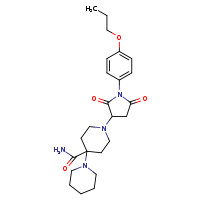 1'-[2,5-dioxo-1-(4-propoxyphenyl)pyrrolidin-3-yl]-[1,4'-bipiperidine]-4'-carboxamide