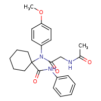 1-[2-acetamido-N-(4-methoxyphenyl)acetamido]-N-phenylcyclohexane-1-carboxamide
