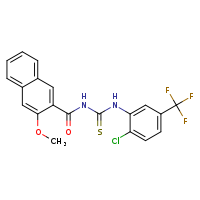 1-[2-chloro-5-(trifluoromethyl)phenyl]-3-(3-methoxynaphthalene-2-carbonyl)thiourea