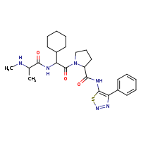 1-{2-cyclohexyl-2-[2-(methylamino)propanamido]acetyl}-N-(4-phenyl-1,2,3-thiadiazol-5-yl)pyrrolidine-2-carboxamide