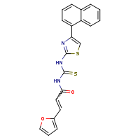 1-[(2E)-3-(furan-2-yl)prop-2-enoyl]-3-[4-(naphthalen-1-yl)-1,3-thiazol-2-yl]thiourea