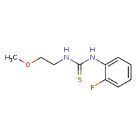 1-(2-fluorophenyl)-3-(2-methoxyethyl)thiourea