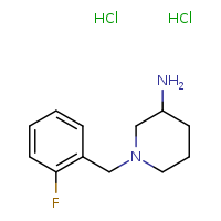 1-[(2-fluorophenyl)methyl]piperidin-3-amine dihydrochloride