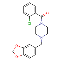 1-(2H-1,3-benzodioxol-5-ylmethyl)-4-(2-chlorobenzoyl)piperazine