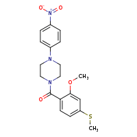 1-[2-methoxy-4-(methylsulfanyl)benzoyl]-4-(4-nitrophenyl)piperazine