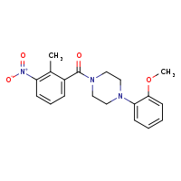 1-(2-methoxyphenyl)-4-(2-methyl-3-nitrobenzoyl)piperazine