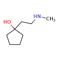 1-[2-(methylamino)ethyl]cyclopentan-1-ol