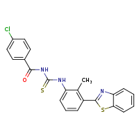 1-[3-(1,3-benzothiazol-2-yl)-2-methylphenyl]-3-(4-chlorobenzoyl)thiourea